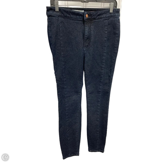 Jeans Skinny By Anthropologie In Navy, Size: 10