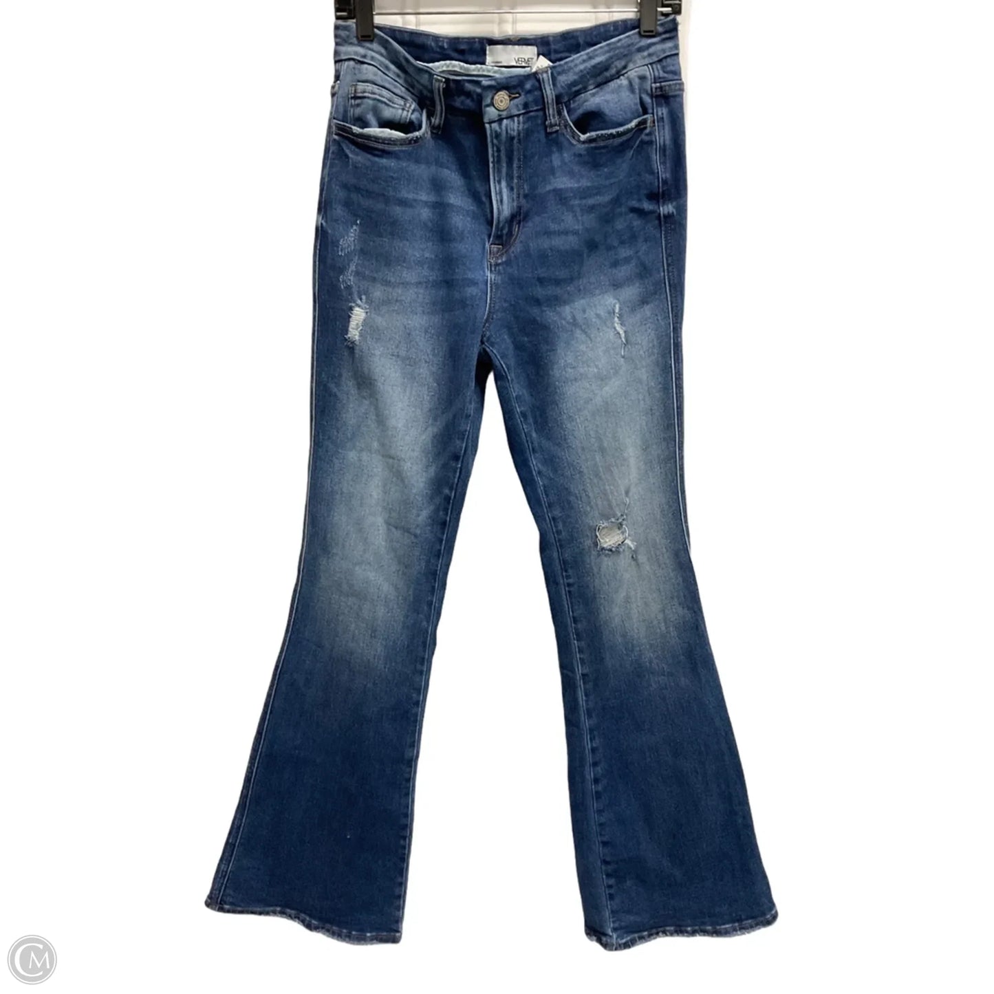 Jeans Flared By Vervet In Blue Denim, Size: 8