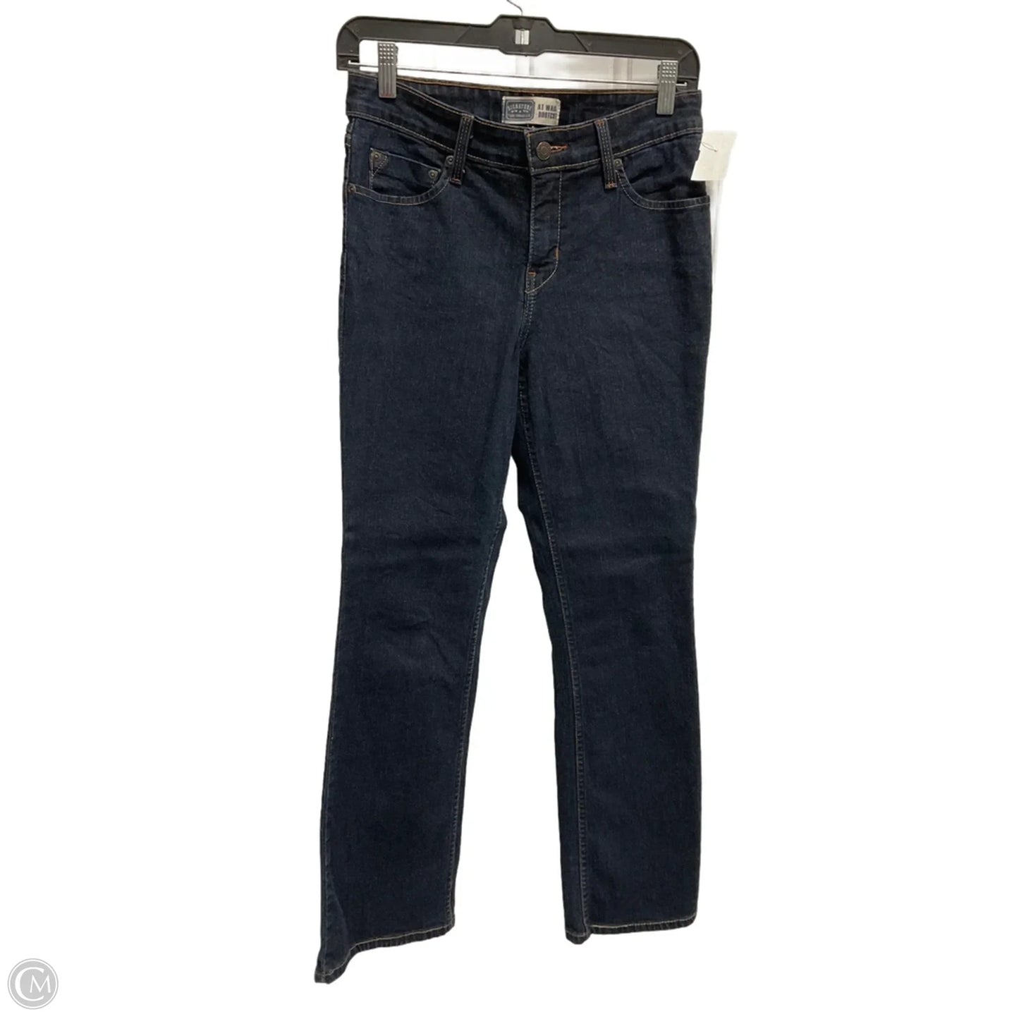 Jeans Boot Cut By Levis Signature In Blue Denim, Size: 4