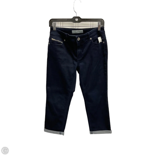 Jeans Cropped By Chicos In Blue Denim, Size: Xs