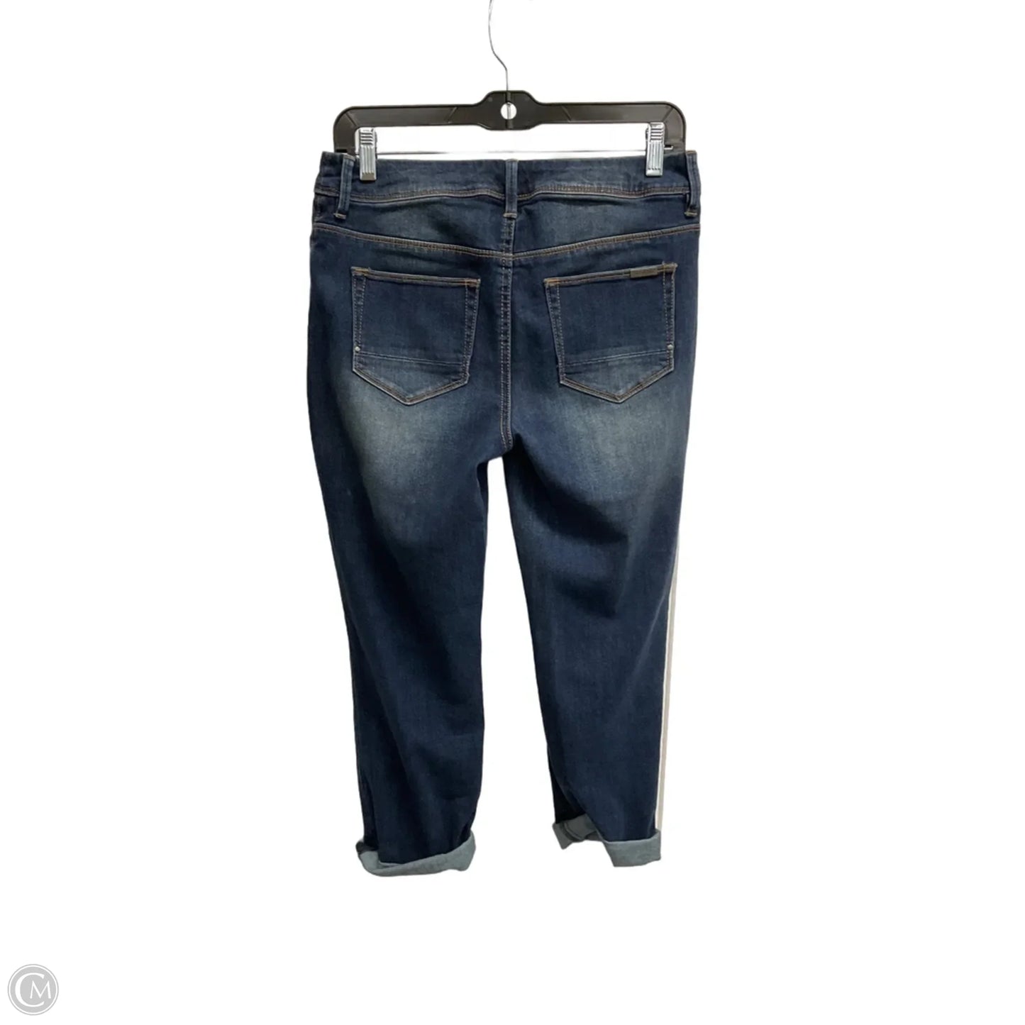 Jeans Cropped By Chicos In Blue Denim, Size: Xs