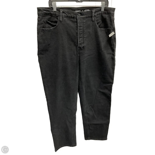 Jeans Straight By Old Navy In Black, Size: 18