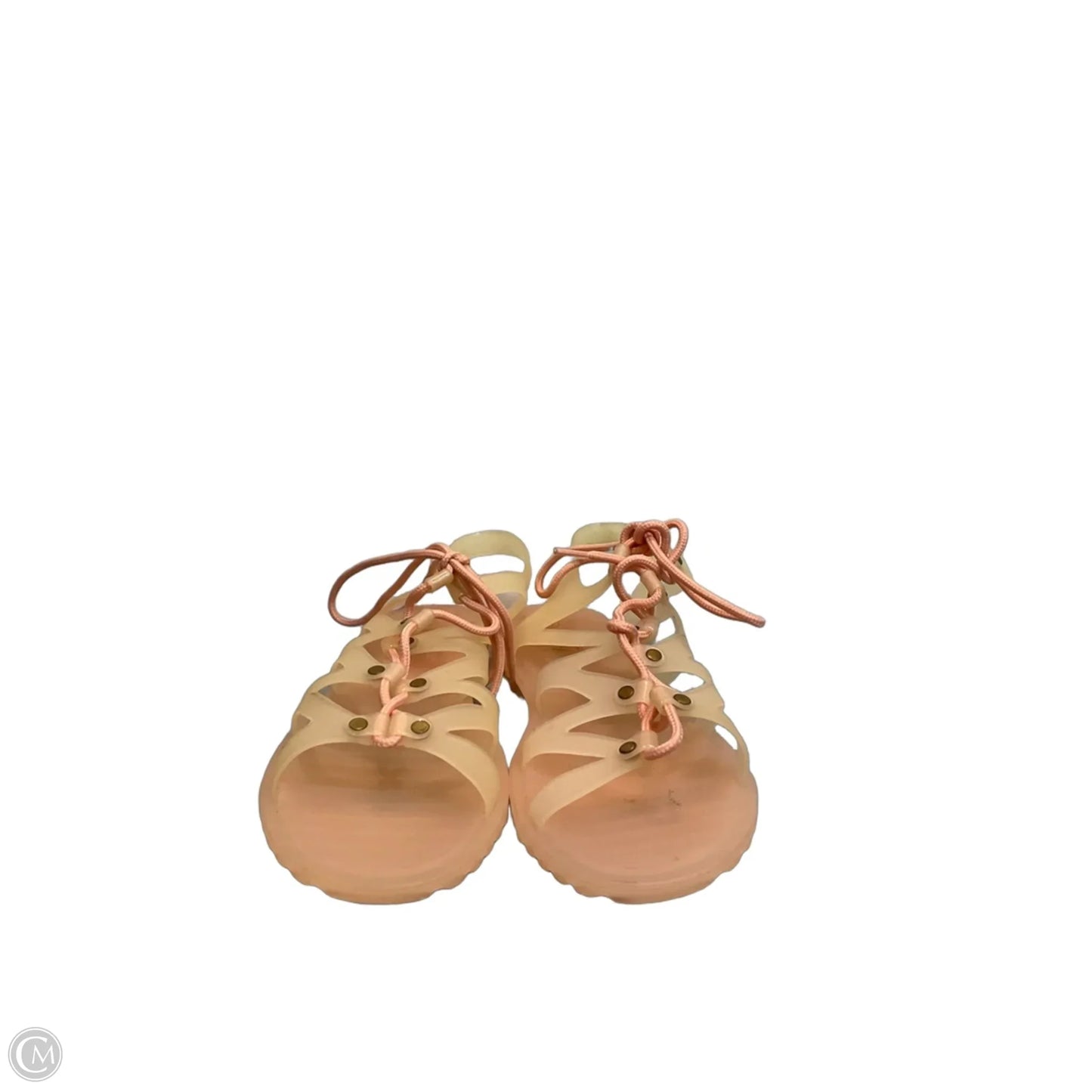 Sandals Flats By Rouge In Peach, Size: 9