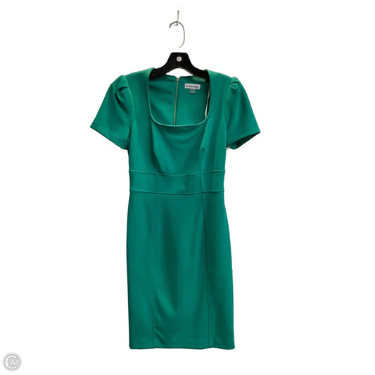 Dress Work By Calvin Klein In Green, Size: 2