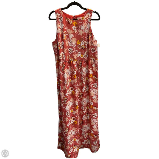 Dress Casual Maxi By Loft In Floral Print, Size: 14p