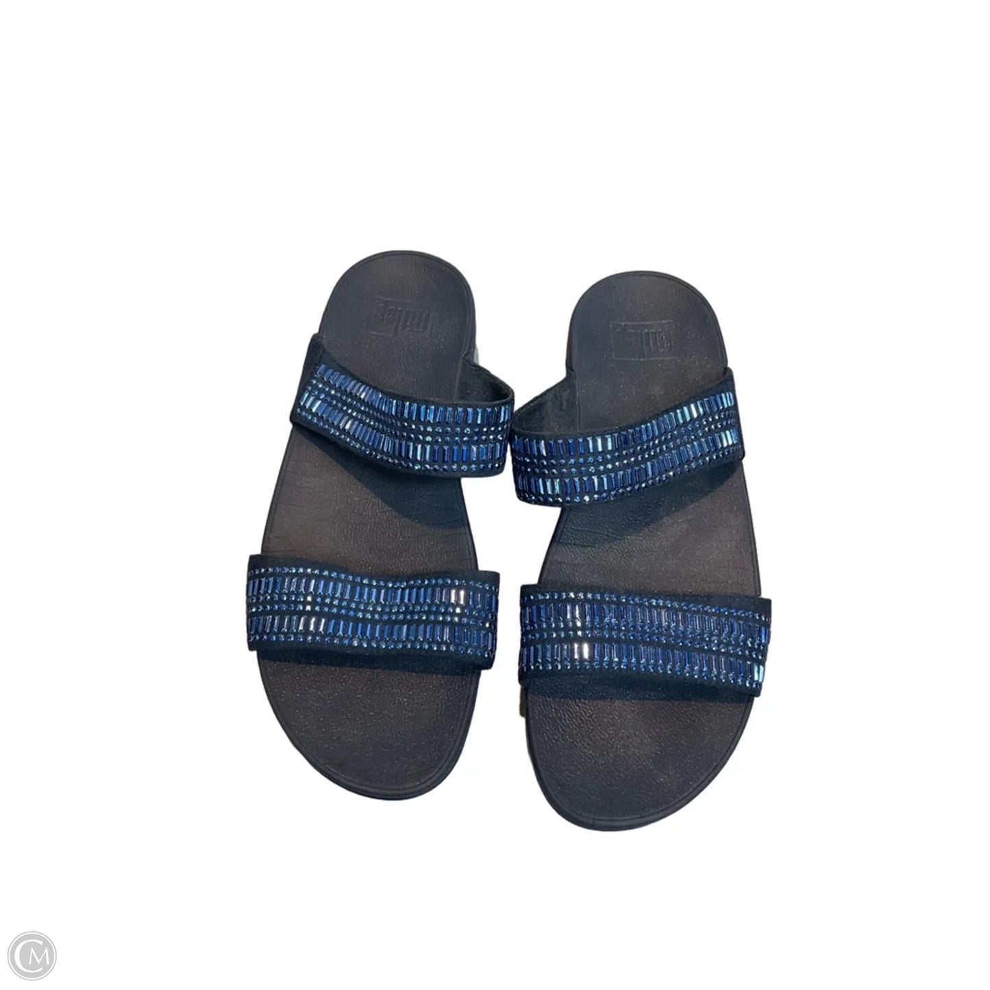 Sandals Flip Flops By Fitflop In Blue, Size: 9