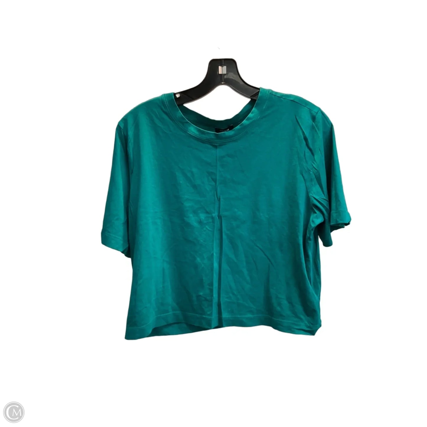 Top Short Sleeve Basic By Express In Aqua, Size: S