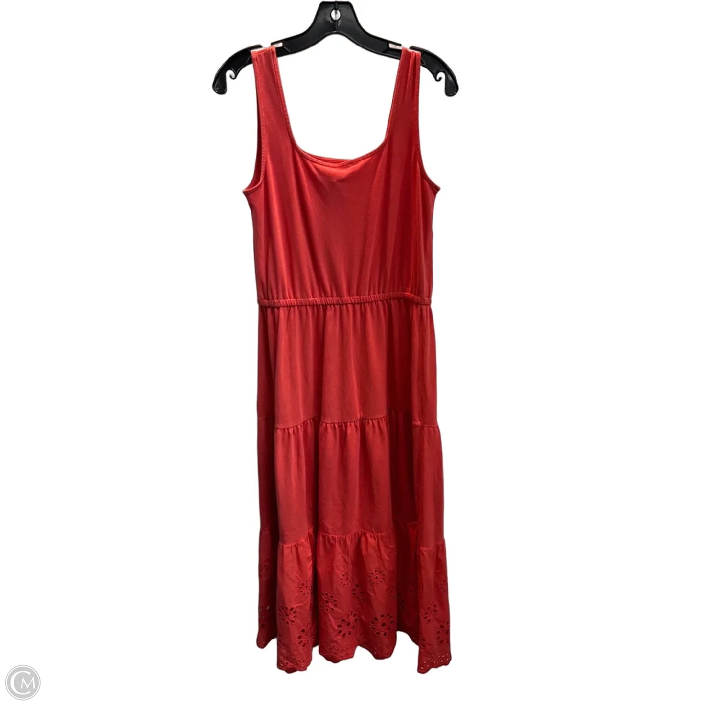 Dress Casual Midi By Talbots In Orange, Size: M