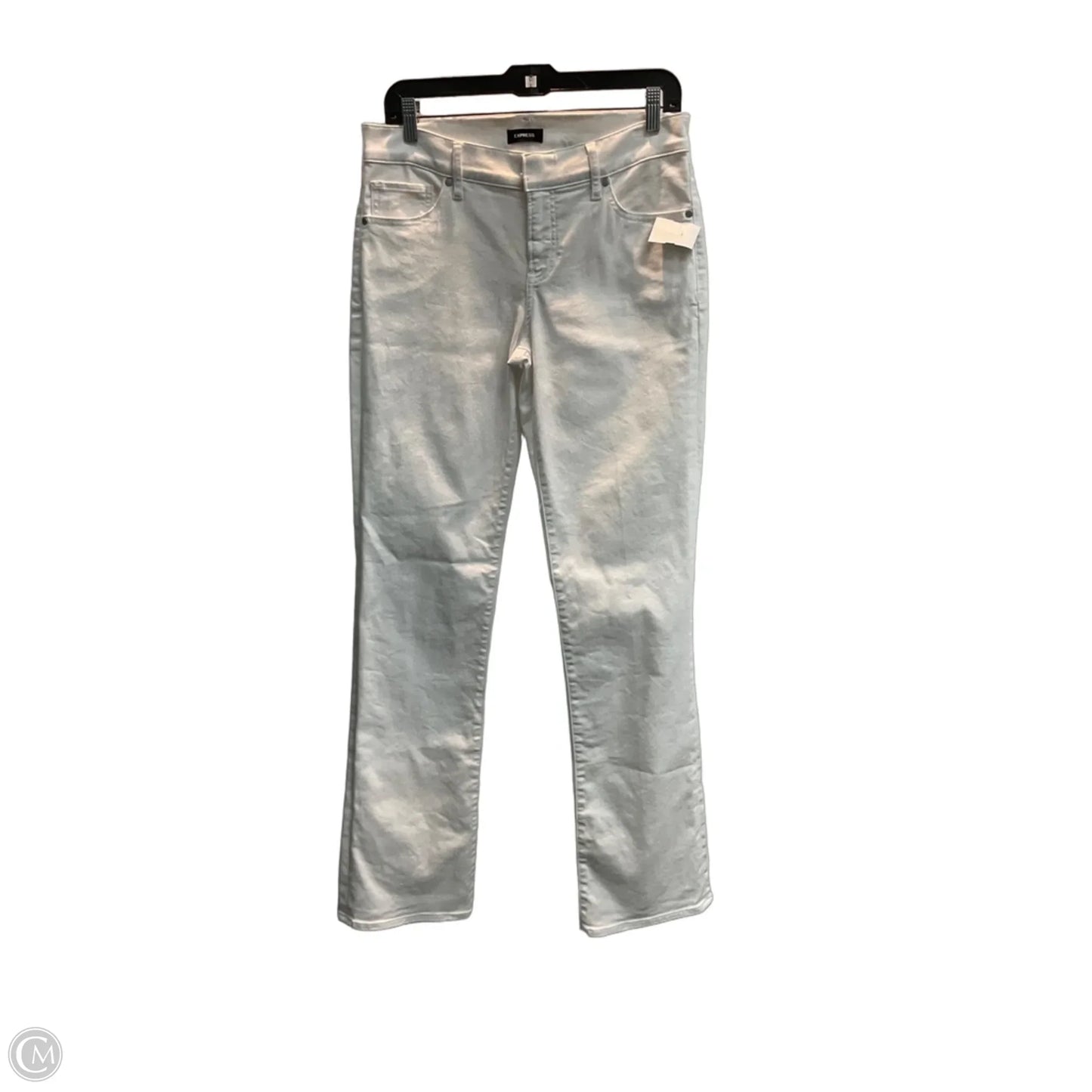 Jeans Straight By Express In White, Size: 6