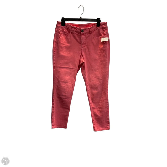 Jeans Straight By Christopher And Banks In Pink, Size: 6