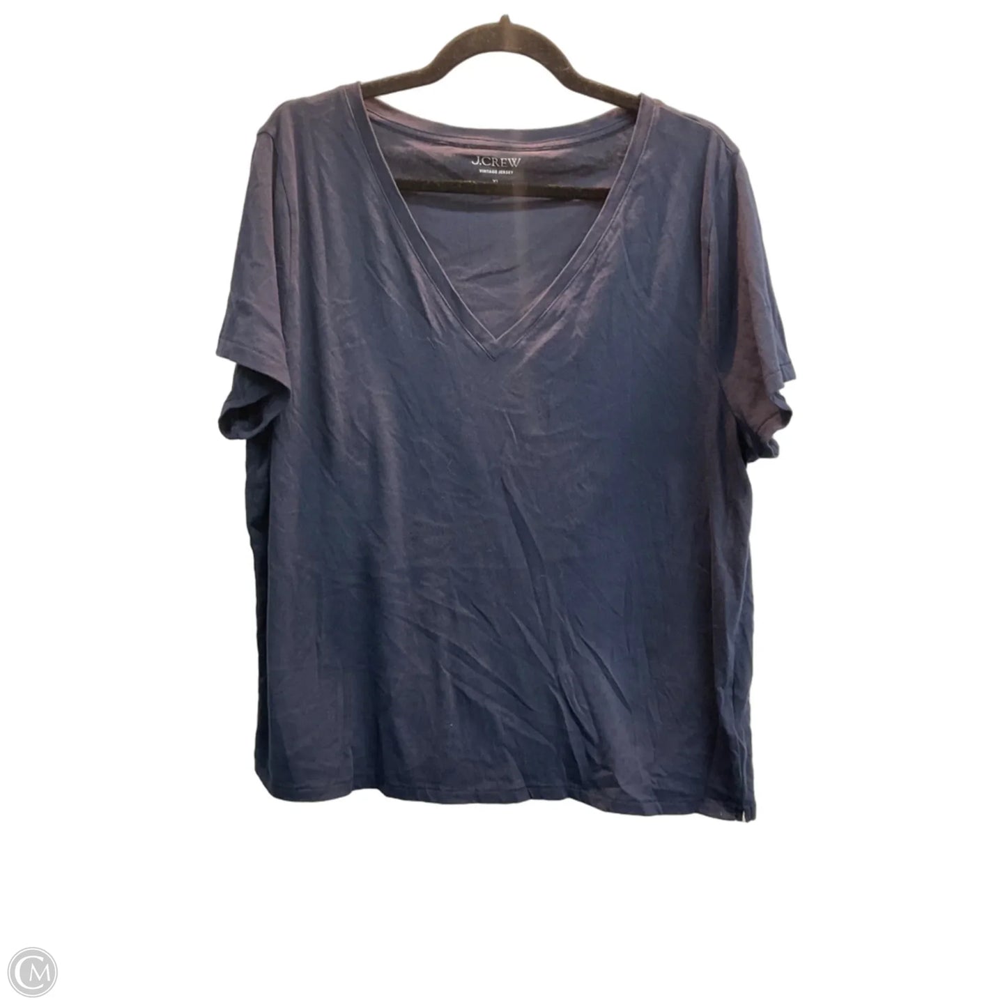 Top Short Sleeve Basic By J. Crew In Navy, Size: Xl