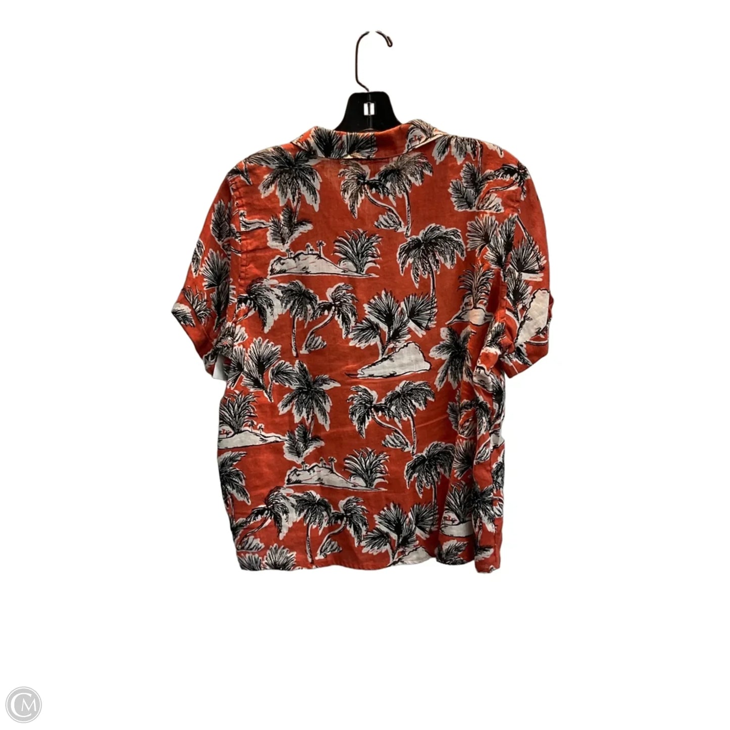 Top Short Sleeve By Tahari In Tropical Print, Size: M