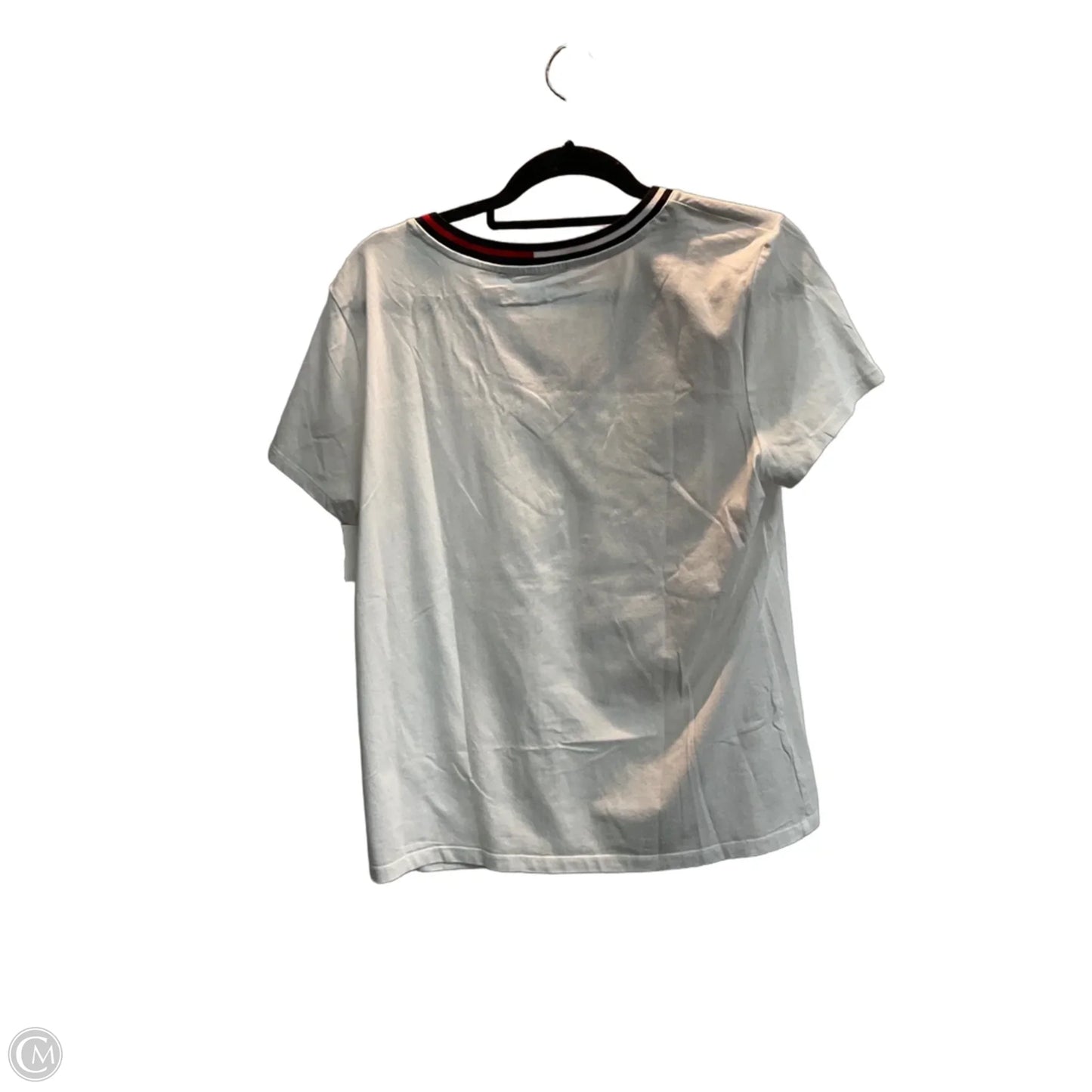Top Short Sleeve By Tommy Hilfiger In White, Size: L