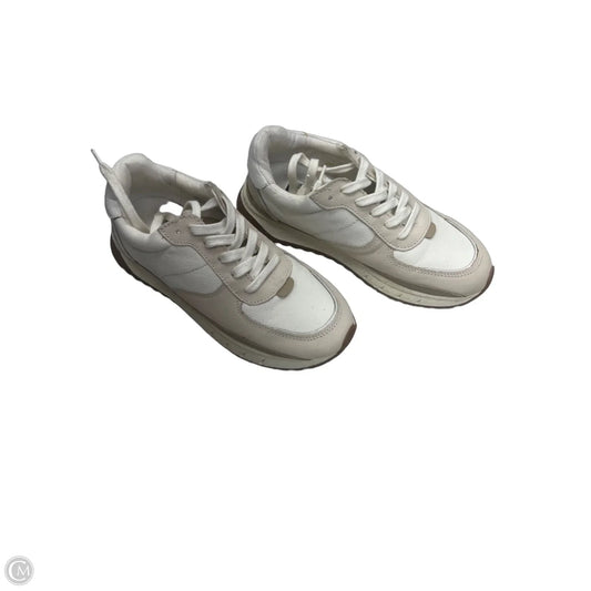 Shoes Sneakers By Madewell In Tan & White, Size: 8