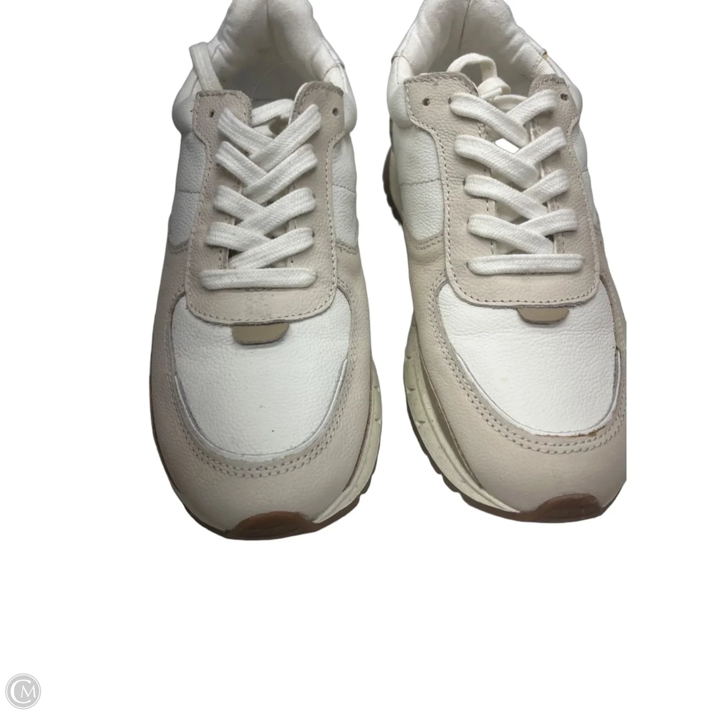 Shoes Sneakers By Madewell In Tan & White, Size: 8