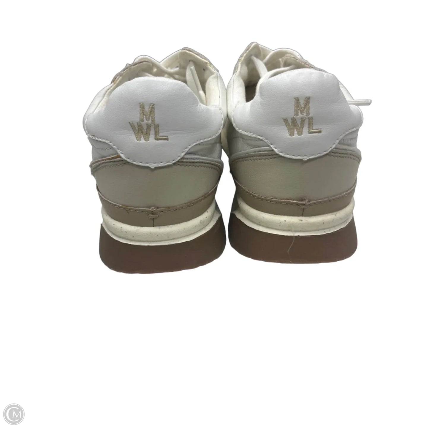Shoes Sneakers By Madewell In Tan & White, Size: 8