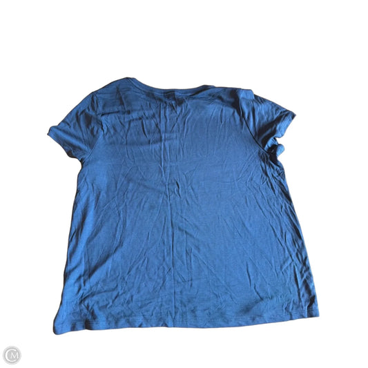 Top Short Sleeve By A New Day In Blue, Size: L