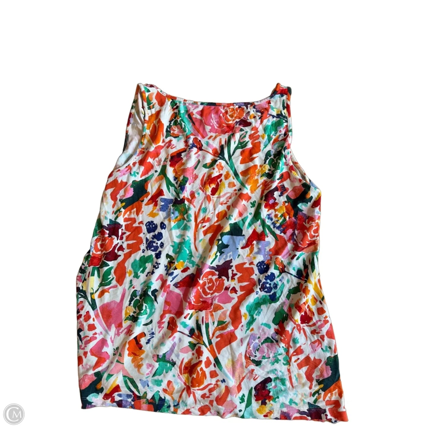 Tank Top By Chicos In Orange & Red, Size: S