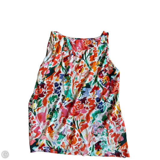 Tank Top By Chicos In Orange & Red, Size: S