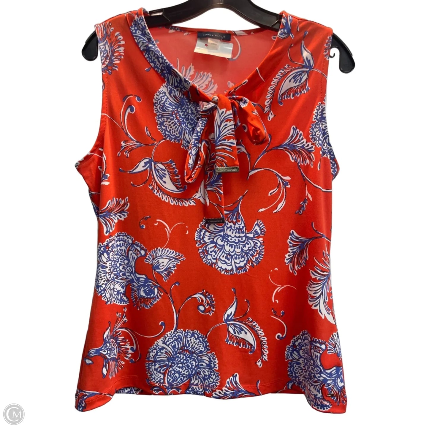 Top Sleeveless By Tommy Hilfiger In Red, Size: M