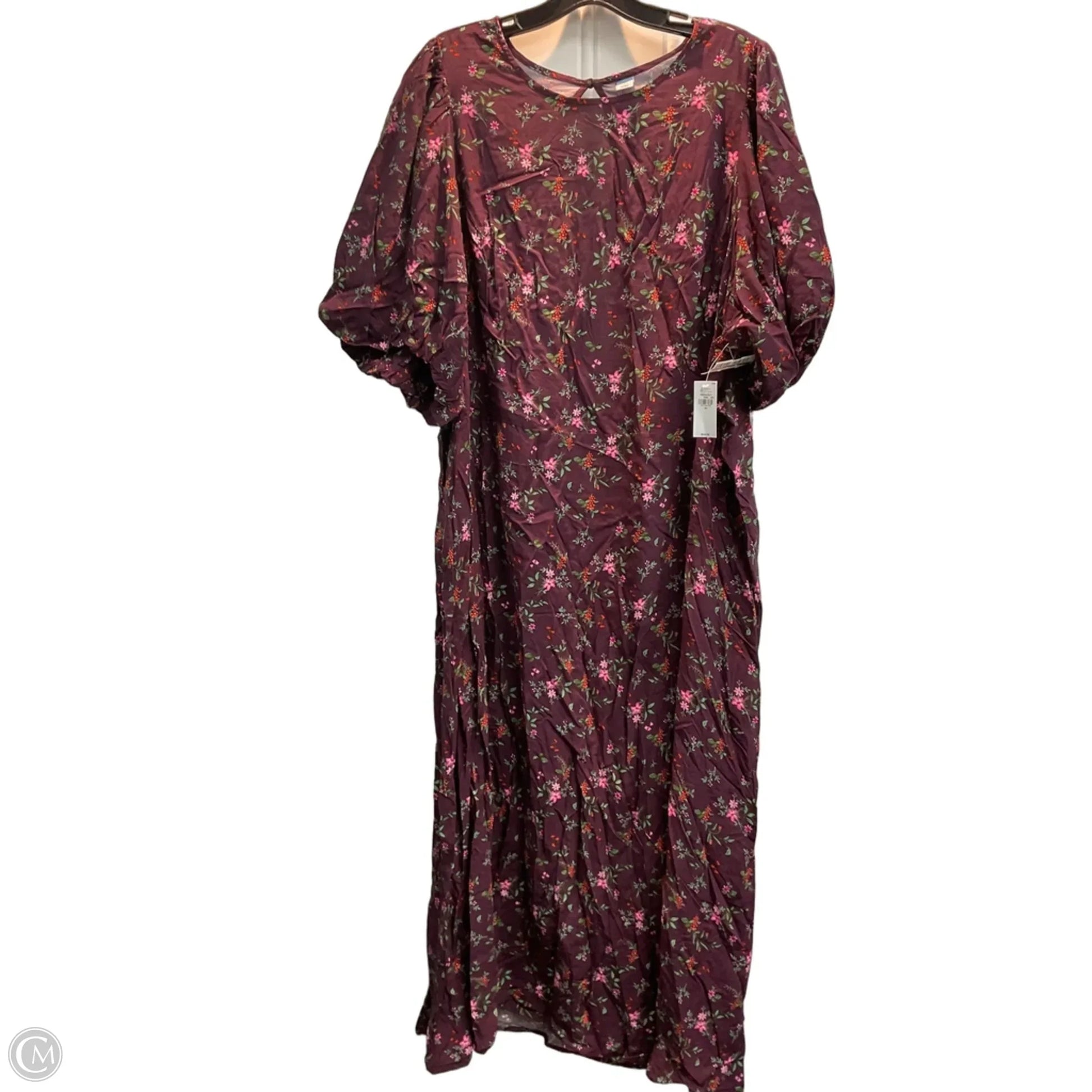 Dress Casual Midi By Old Navy In Maroon, Size: 4x