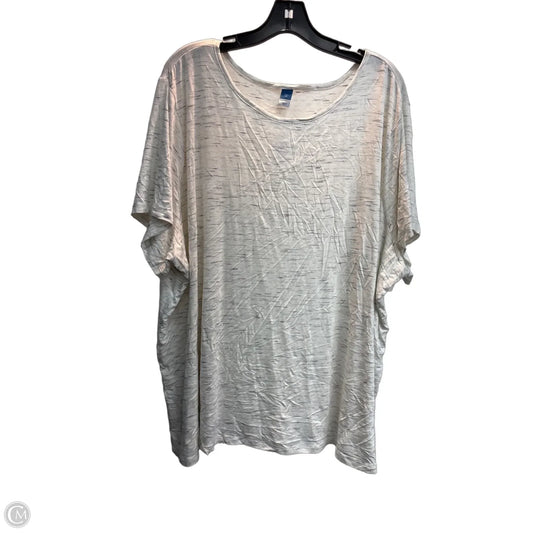 Top Short Sleeve Basic By Old Navy In White, Size: 3x