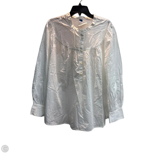 Top Long Sleeve By Old Navy In White, Size: 3x
