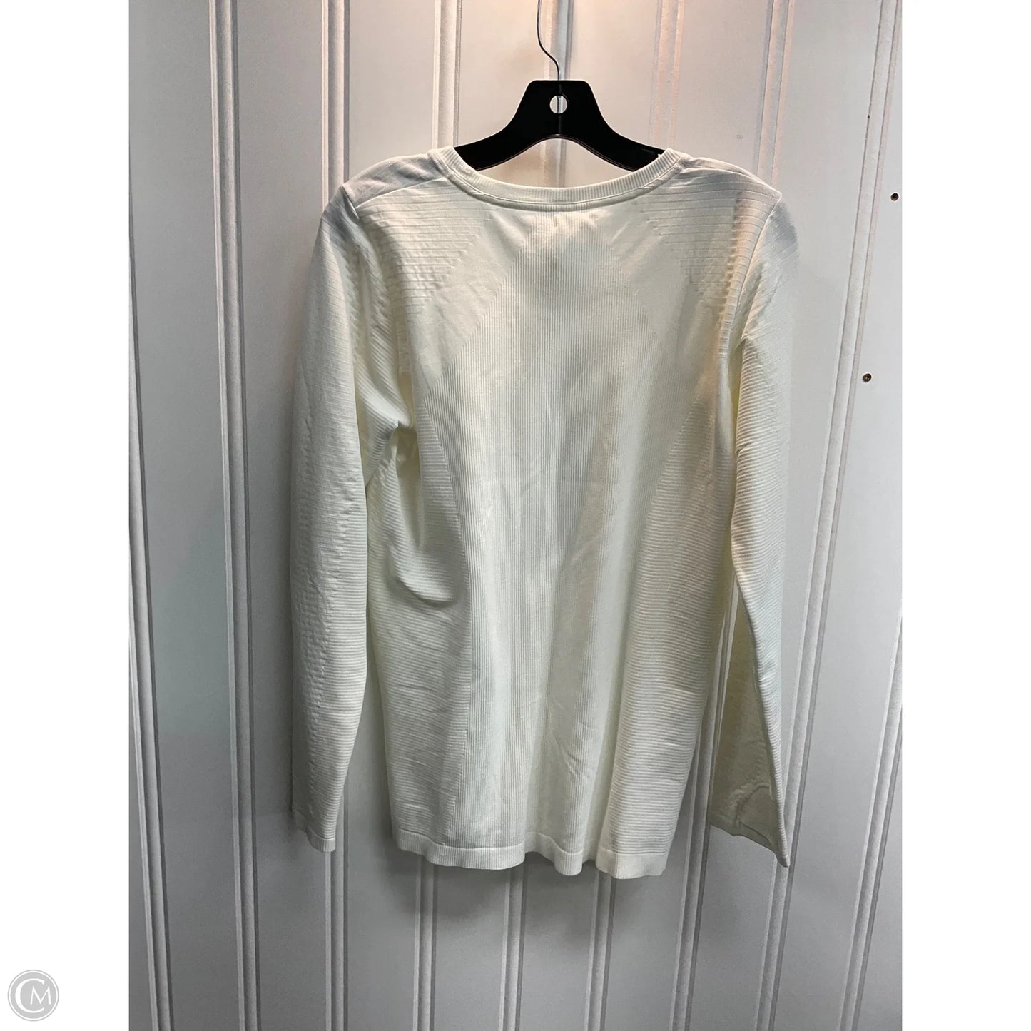 Athletic Top Long Sleeve Crewneck By Athleta In Cream, Size: Xl