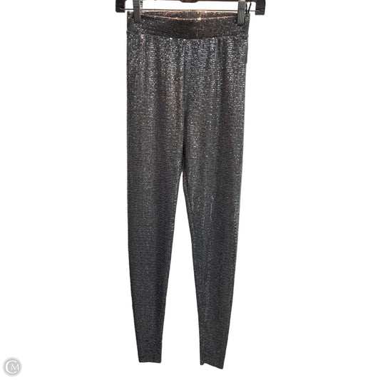 Pants Leggings By Clothes Mentor In Silver, Size: S