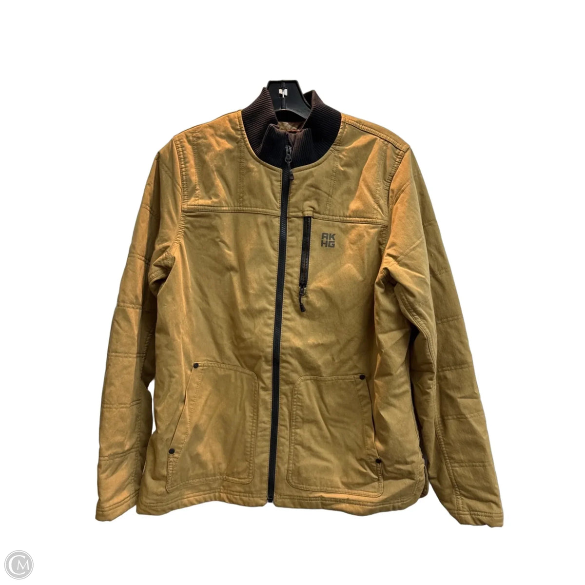 Jacket Denim By Duluth Trading In Bronze, Size: M
