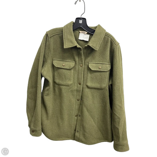 Jacket Shirt By Duluth Trading In Green, Size: M