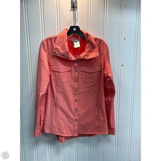 Blouse Long Sleeve By Duluth Trading In Orange, Size: S