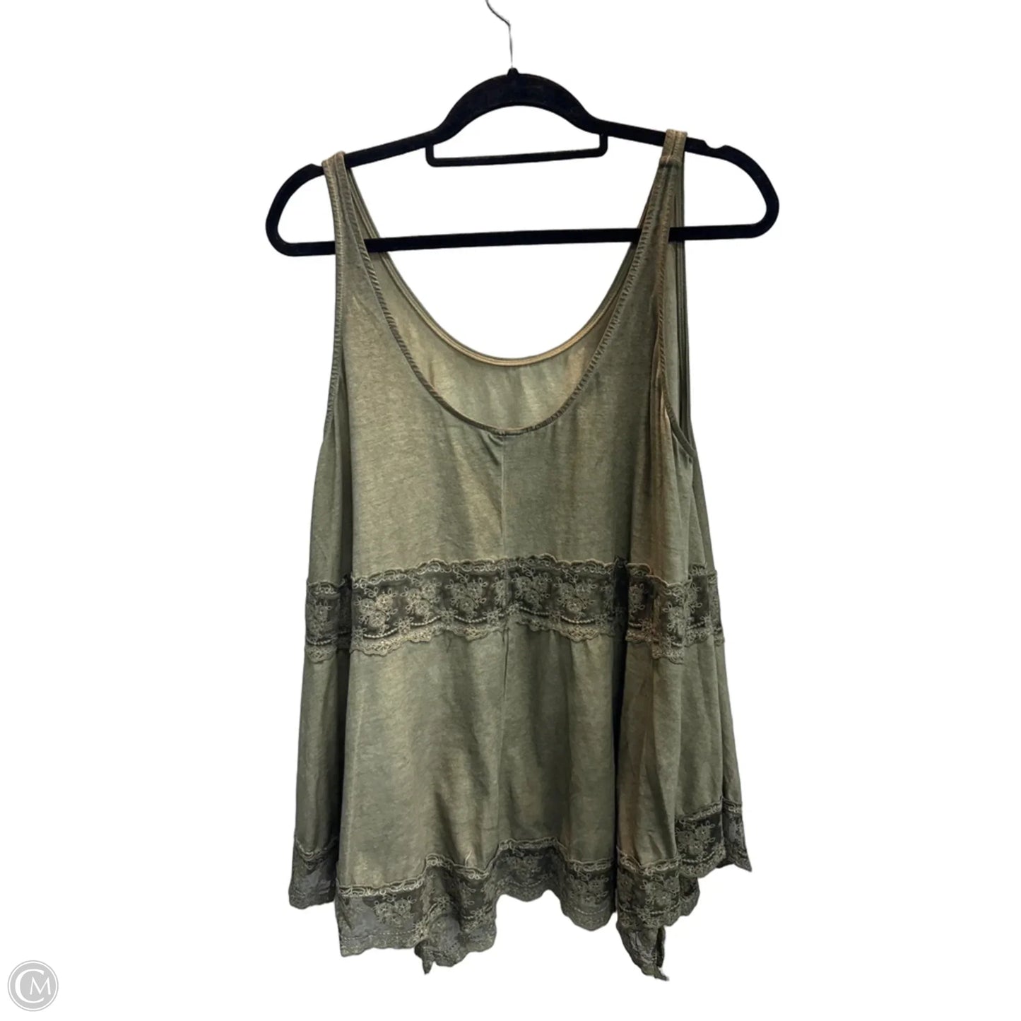 Top Sleeveless By Clothes Mentor In Green, Size: Xl