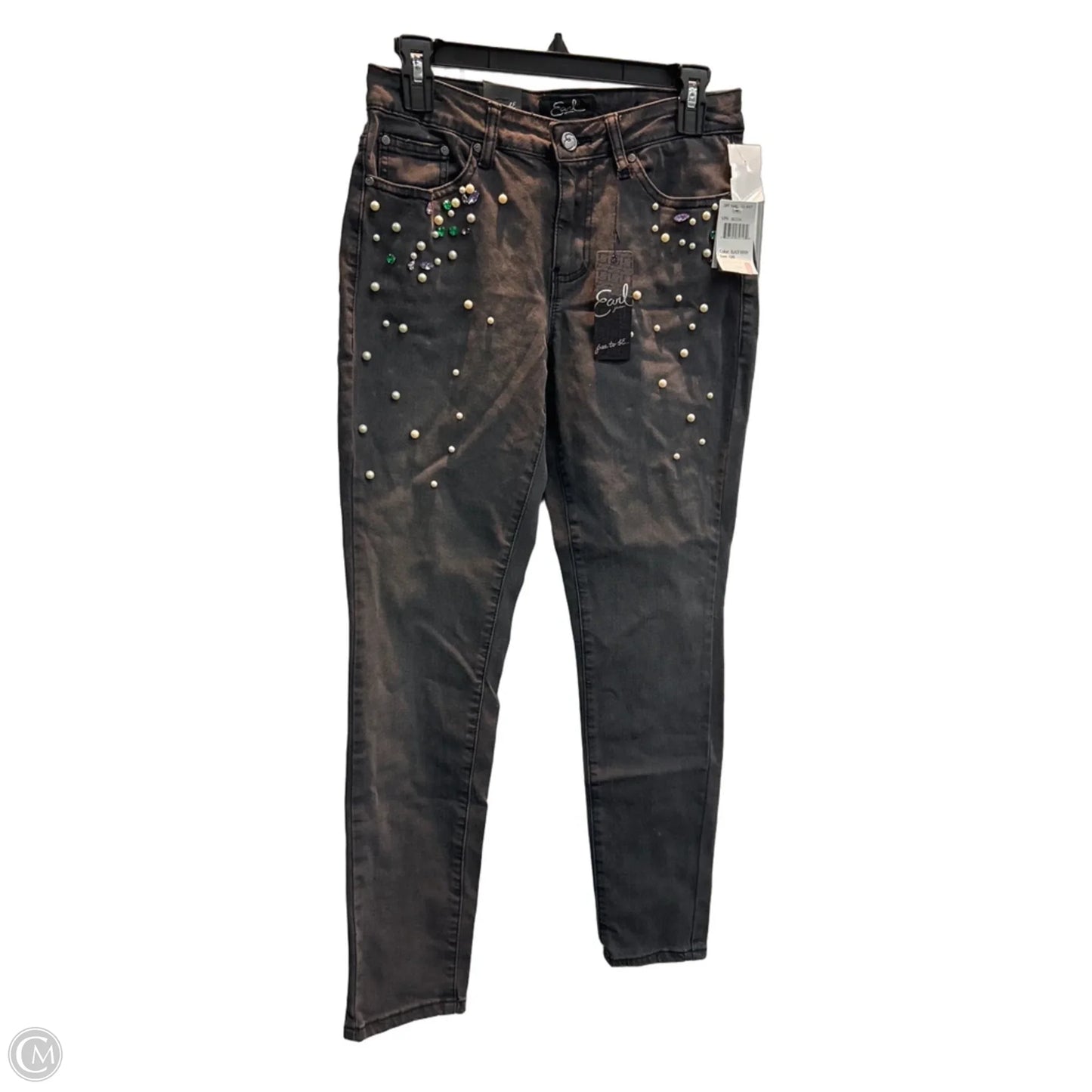 Jeans Skinny By Earl Jean In Black, Size: 8
