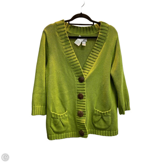 Cardigan By Chicos In Green, Size: L