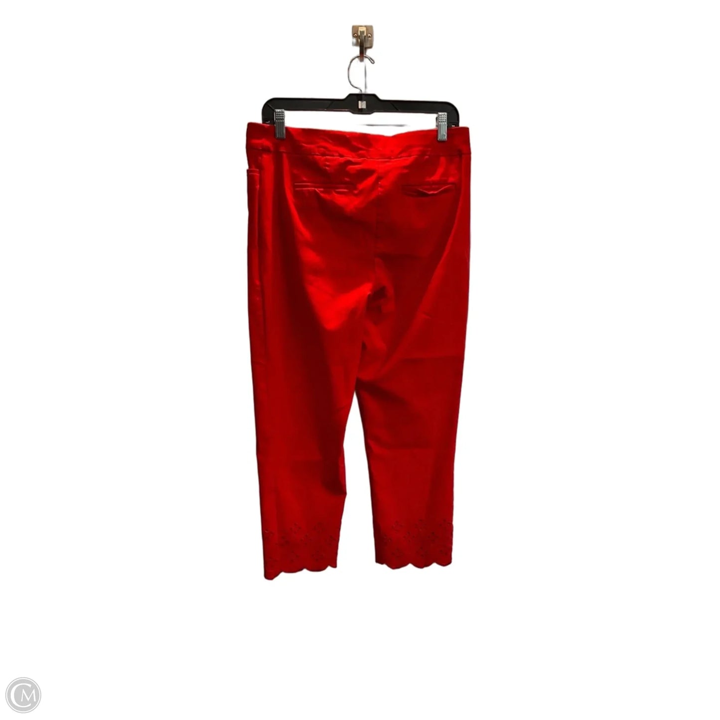 Pants Cropped By Chicos In Red, Size: M