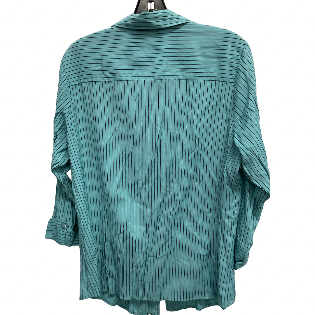 Top 3/4 Sleeve By Dressbarn In Blue, Size: 14