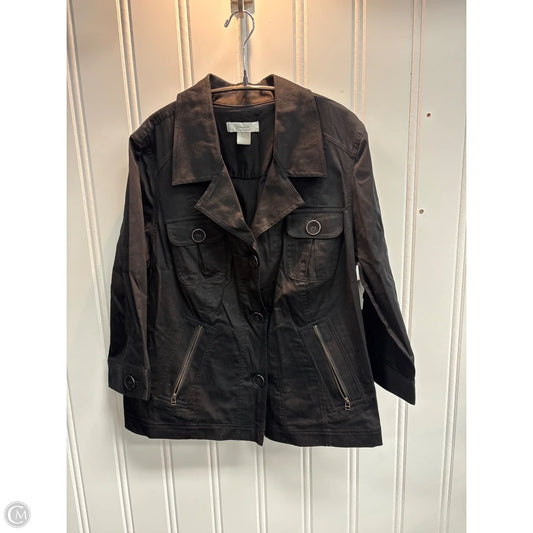 Jacket Denim By Cj Banks In Black, Size: 1x