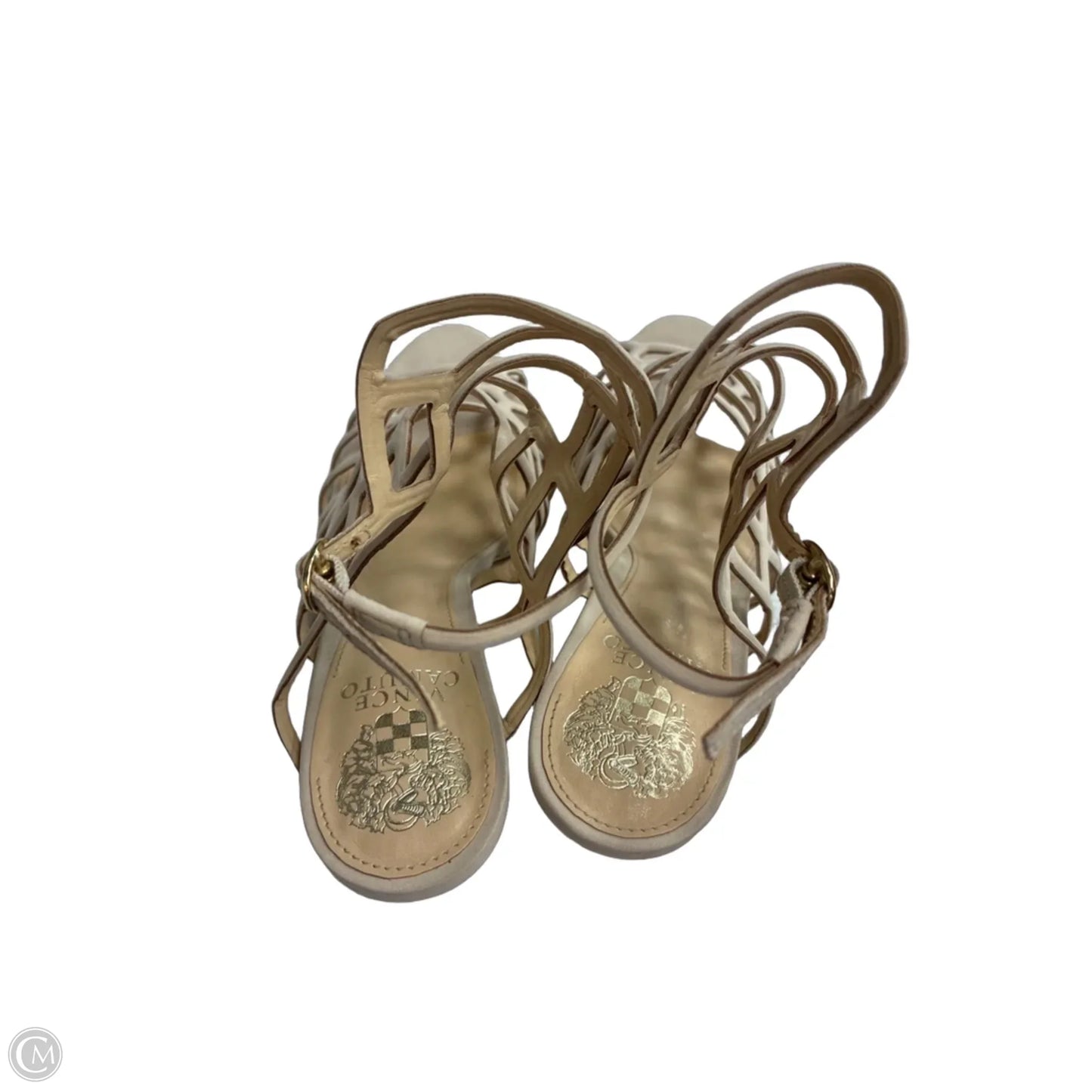 Sandals Heels Block By Vince Camuto In Tan, Size: 8.5