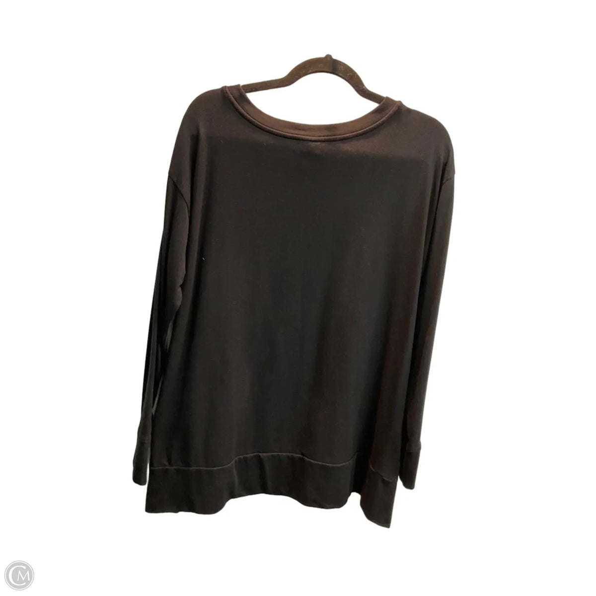 Top Long Sleeve By Chicos In Black, Size: M