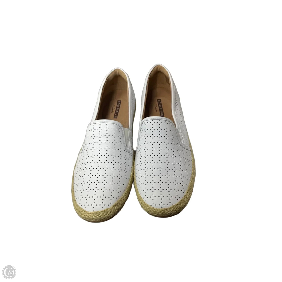 Shoes Flats By Clarks In White, Size: 6.5