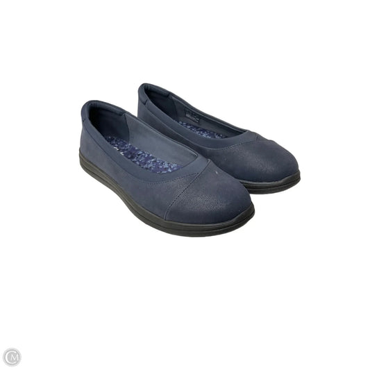 Shoes Flats By Clarks In Navy, Size: 6.5