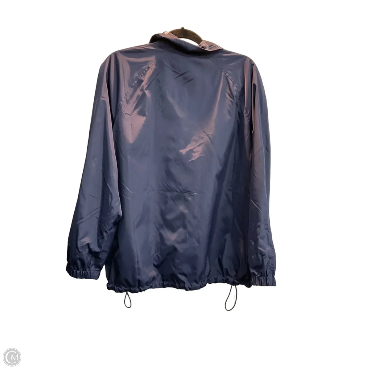 Jacket Windbreaker By Dennis Basso Qvc In Navy, Size: M