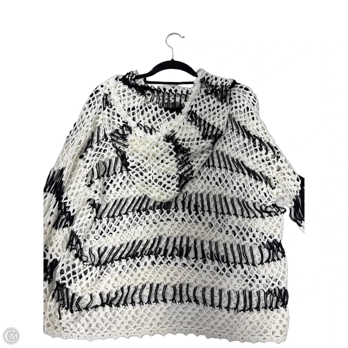Sweater By Pol In Black & White, Size: M