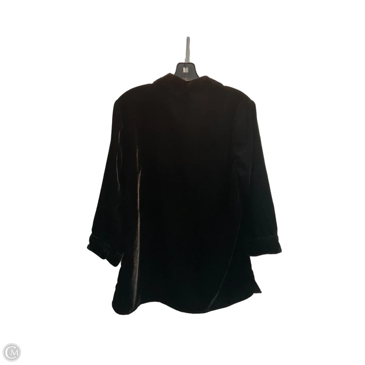 Blouse Long Sleeve By Coldwater Creek In Black, Size: Sp