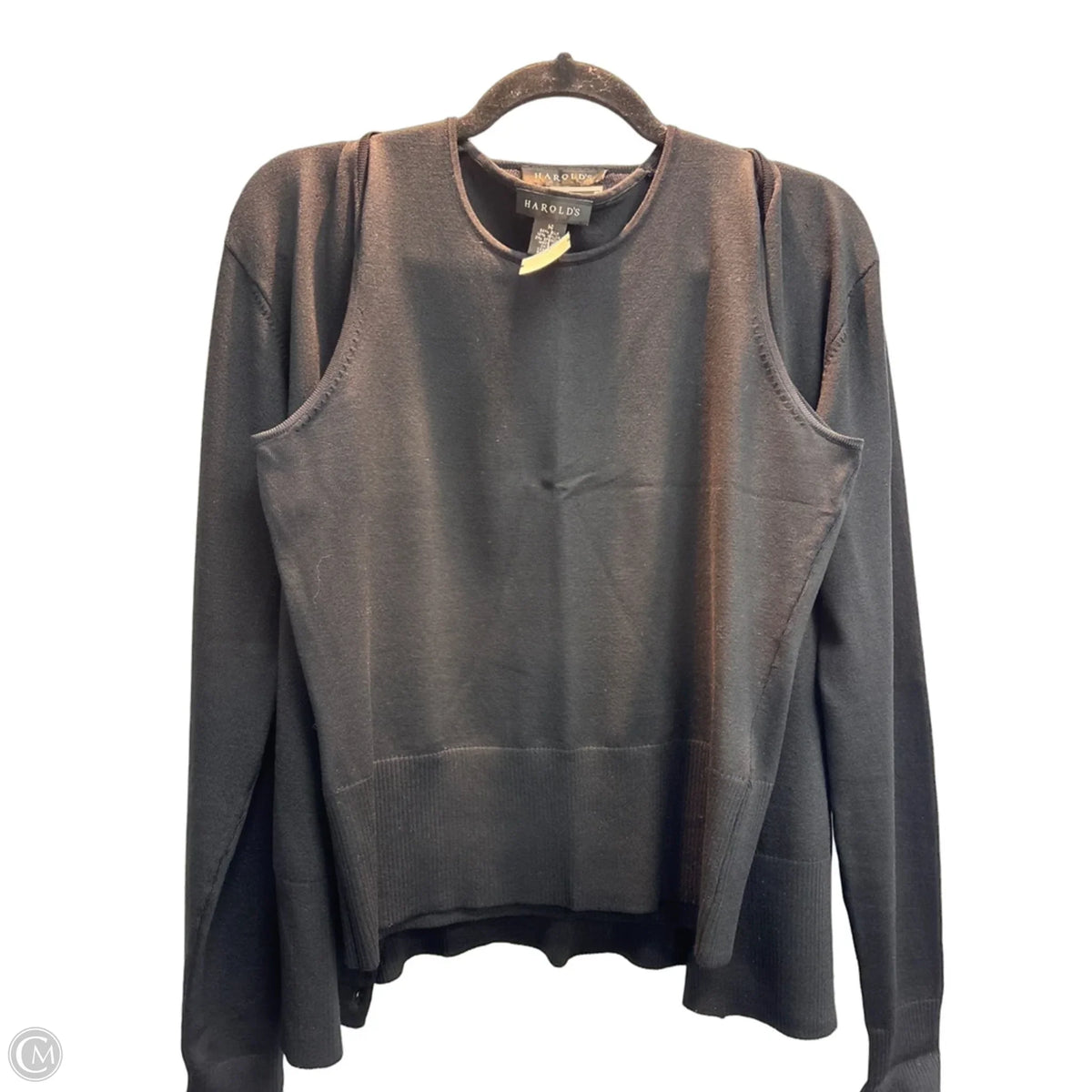 Sweater 2pc By Harolds In Black, Size: M