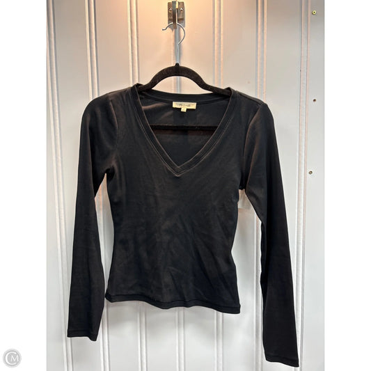 Top Long Sleeve Basic By Madewell In Black, Size: S