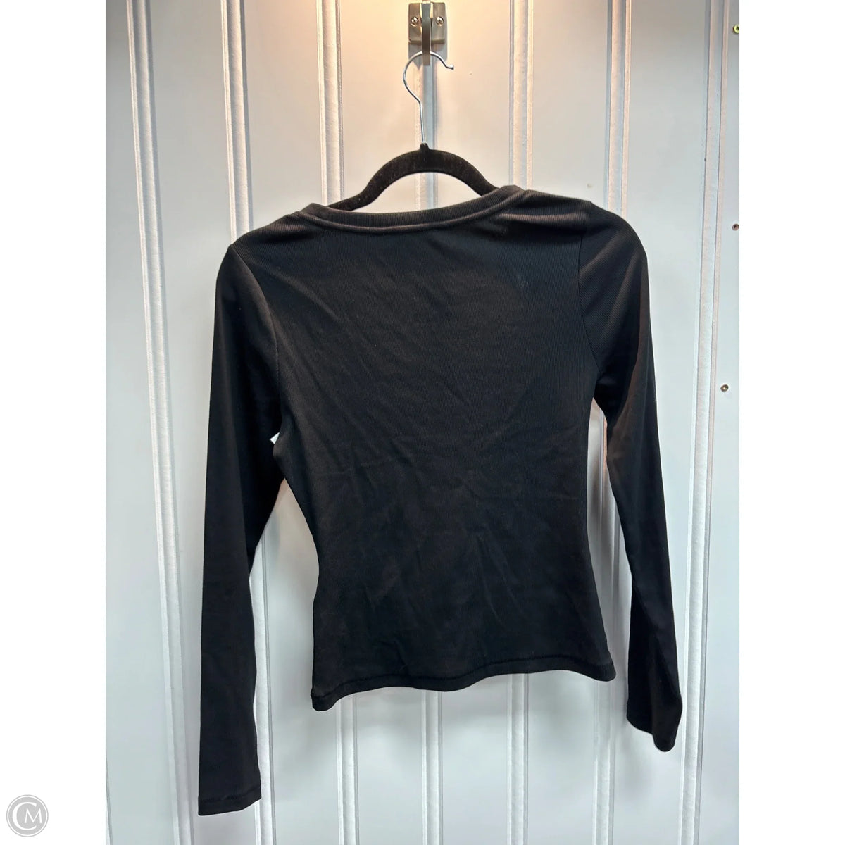 Top Long Sleeve Basic By Madewell In Black, Size: S