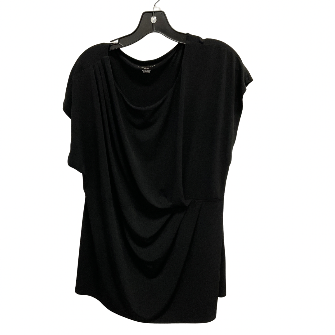 Top Short Sleeve By Lane Bryant In Black, Size: 22