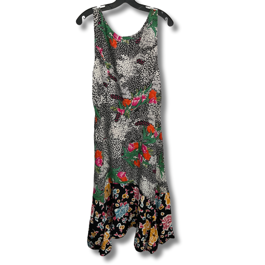 Dress Casual Midi By Anthropologie In Floral Print, Size: M